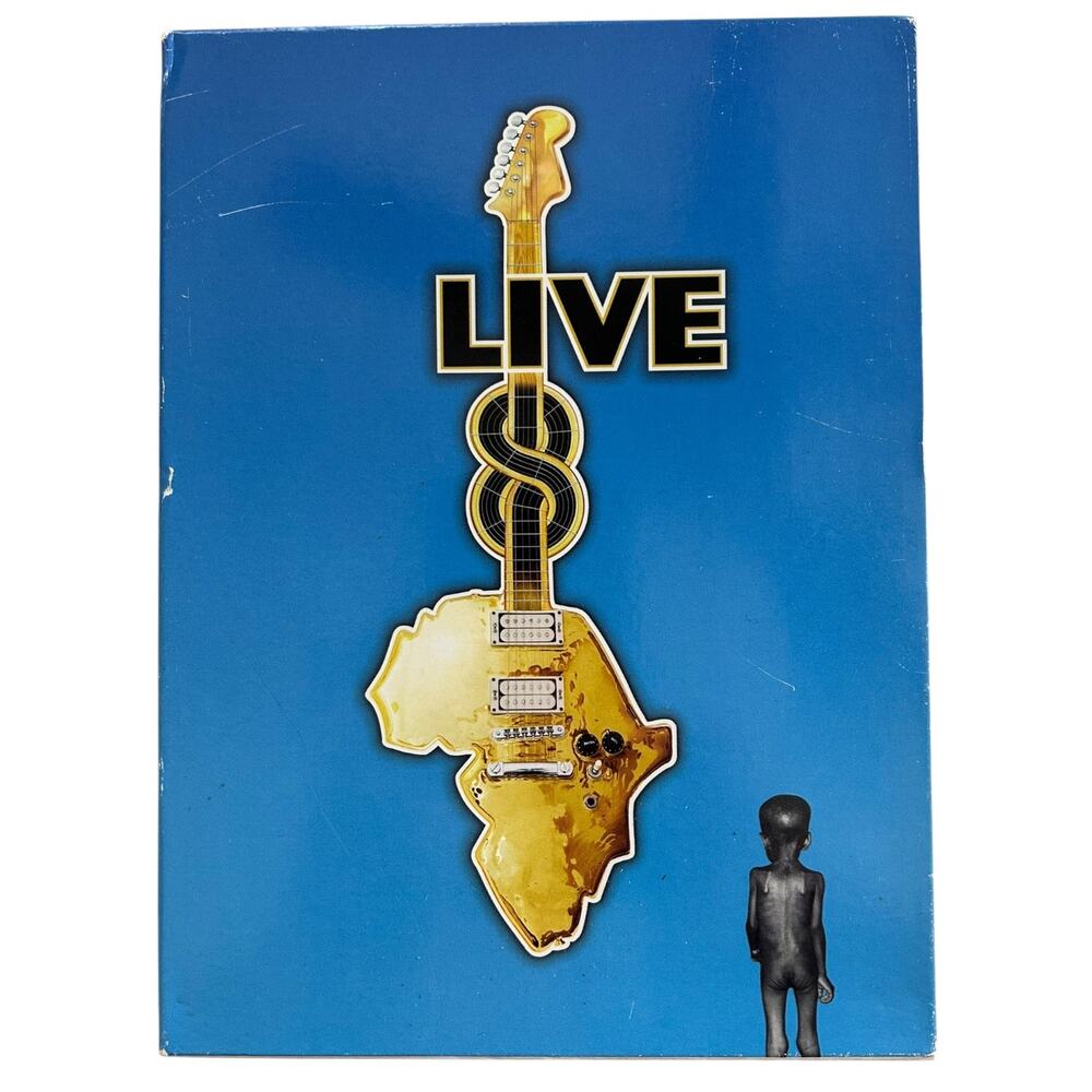 Live 8 July 2 2005 4 DVD Box Set U2 Pink Floyd Paul McCartney Madonna OOP